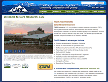 Tablet Screenshot of careresearchllc.com